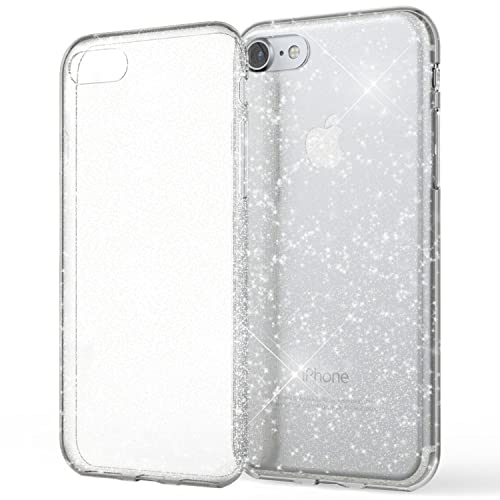 NALIA Glitter Case kompatibel mit iPhone SE 2022 / SE 2020/8 / 7 Hülle, Bling Silikon Handyhülle Strass Cover Durchsichtig Dünne Handy-Tasche Schutzhülle Phone Etui Bumper Skin, Farbe:Transparent NALIA Glitter Case kompatibel mit iPhone SE 2022 / SE 2020/8 / 7 Hülle, Bling Silikon Handyhülle Strass Cover Durchsichtig Dünne Handy-Tasche Schutzhülle Phone Etui Bumper Skin, Farbe:Transparent von NALIA