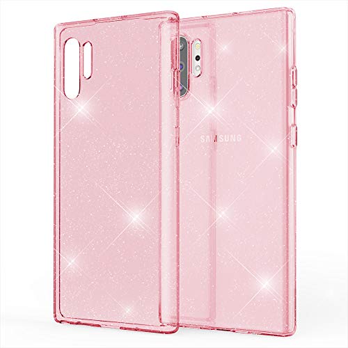 NALIA Glitzer Hülle kompatibel mit Samsung Galaxy Note10+ / 10+ 5G, Ultra Slim Handyhülle Silikon Glitter Case Cover Durchsichtig, Handy-Tasche Schutzhülle Transparent Phone Etui, Farbe:Pink NALIA Glitzer Hülle kompatibel mit Samsung Galaxy Note10+ / 10+ 5G, Ultra Slim Handyhülle Silikon Glitter Case Cover Durchsichtig, Handy-Tasche Schutzhülle Transparent Phone Etui, Farbe:Pink von NALIA