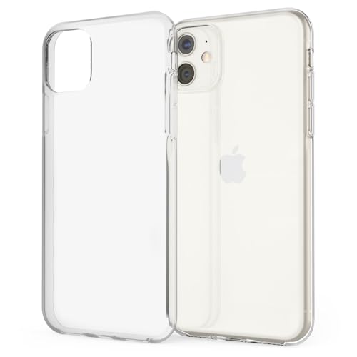 NALIA Handyhülle kompatibel mit Apple iPhone 11 Hülle, Dünne Durchsichtige Silikon Schutzhülle Phone Case Soft Cover, Ultra-Slim Bumper Handy-Tasche Skin Etui Schale Klar Silikonhülle - Transparent NALIA Handyhülle kompatibel mit Apple iPhone 11 Hülle, Dünne Durchsichtige Silikon Schutzhülle Phone Case Soft Cover, Ultra-Slim Bumper Handy-Tasche Skin Etui Schale Klar Silikonhülle - Transparent von NALIA