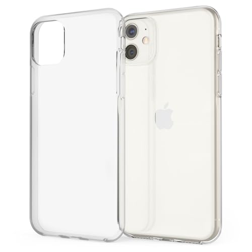 NALIA Handyhülle kompatibel mit Apple iPhone 11 Hülle, Dünne Durchsichtige Silikon Schutzhülle Phone Case Soft Cover, Ultra-Slim Bumper Handy-Tasche Skin Etui Schale Klar Silikonhülle - Transparent von NALIA