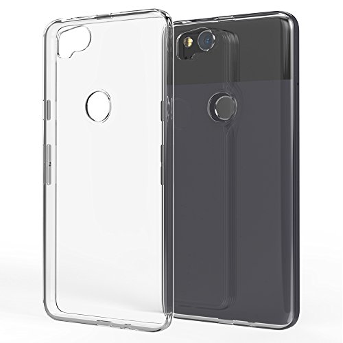 NALIA Handyhülle kompatibel mit Google Pixel 2, Soft Slim TPU Silikon Case Cover Crystal Clear Schutzhülle Dünn Durchsichtig, Etui Handy-Tasche Backcover Hülle Transparent Rückseite, Phone Bumper von NALIA