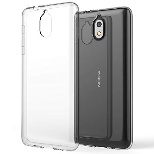 NALIA Handyhülle kompatibel mit Nokia 3.1 (2018), Soft TPU Hülle Silikon Case Cover Crystal Clear, Dünne Durchsichtige Etui Handy-Taschen Schutzhülle, Transparent Phone Back-Cover Bumper von NALIA