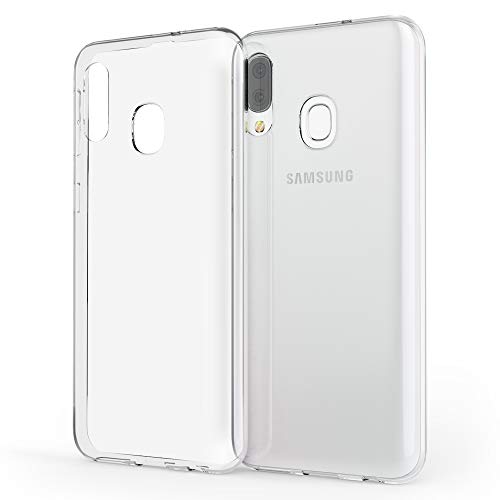 NALIA Handyhülle kompatibel mit Samsung Galaxy A20e Hülle, Dünne Durchsichtige Silikon Schutzhülle Phone Case Soft Cover, Ultra-Slim Bumper Gummi Handy-Tasche Skin Etui Schale Klar Weich - Transparent von NALIA