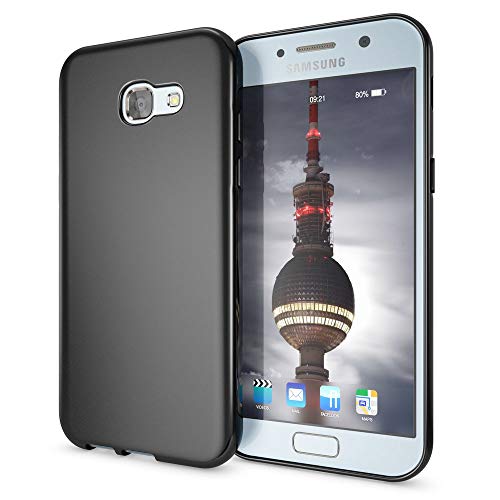 NALIA Handyhülle kompatibel mit Samsung Galaxy A5 2017, Ultra-Slim Silikon Case, Dünne Crystal Schutz-Hülle, Etui Handy-Tasche Back-Cover Bumper, TPU Smart-Phone Gummihülle, Farbe:Schwarz NALIA Handyhülle kompatibel mit Samsung Galaxy A5 2017, Ultra-Slim Silikon Case, Dünne Crystal Schutz-Hülle, Etui Handy-Tasche Back-Cover Bumper, TPU Smart-Phone Gummihülle, Farbe:Schwarz von NALIA