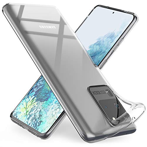 NALIA Handyhülle kompatibel mit Samsung Galaxy S20 Ultra Hülle, Dünne Durchsichtige Silikon Schutzhülle Phone Case Soft Cover, Ultra-Slim Bumper Handy-Tasche Skin Etui Schale Klar - Transparent von NALIA