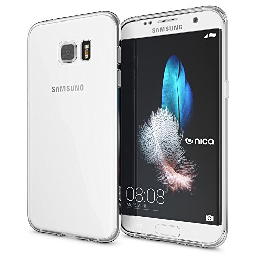 NALIA Handyhülle kompatibel mit Samsung Galaxy S7 Edge, Ultra-Slim Silikon Case Hülle Crystal Schutzhülle Dünn Durchsichtig, Handy-Tasche Telefon-Schale Back-Cover Smart-Phone Bumper - Transparent von NALIA