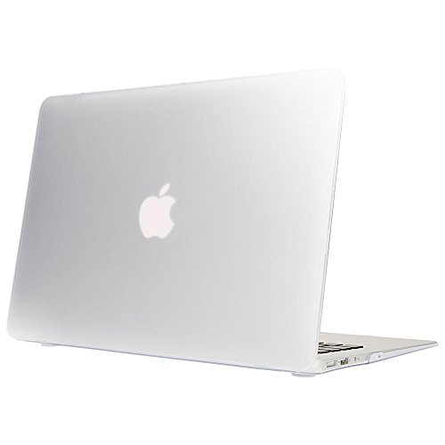 NALIA Hardcase kompatibel mit MacBook Air 13 Zoll (2015), Slim Case Hülle Cover Schutzhülle Matt, Transparent Protector Sleeve Hartschale, Front & Backcover Laptop Tasche Skin, Farbe:Transparent von NALIA