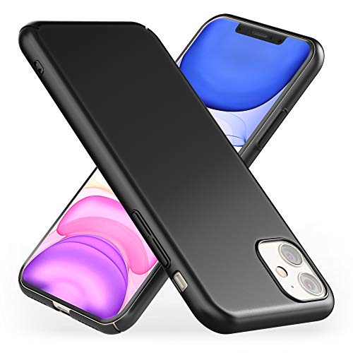 NALIA Hardcase kompatibel mit iPhone 11, Dünne Schutzhülle Handy-Tasche Hart Cover Matt, Leichte Handyhülle Phone Case Backcover Kunststoff Hülle Bumper Schutz Etui Schale Skin, Farbe:Schwarz NALIA Hardcase kompatibel mit iPhone 11, Dünne Schutzhülle Handy-Tasche Hart Cover Matt, Leichte Handyhülle Phone Case Backcover Kunststoff Hülle Bumper Schutz Etui Schale Skin, Farbe:Schwarz von NALIA