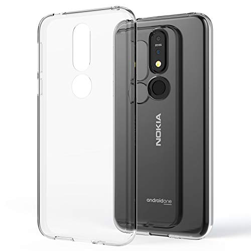 NALIA Hülle kompatibel mit Nokia 7.1 (2018), Soft Handyhülle TPU Silikon Case Cover Crystal Clear, Dünne Durchsichtige Etui Handy-Taschen Schutzhülle, Transparent Phone Back-Cover Bumper von NALIA