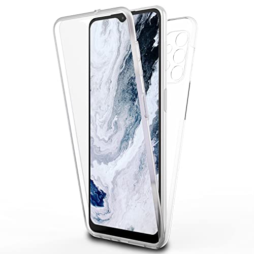 NALIA Klare 360° Schutzhülle kompatibel mit Samsung Galaxy A13 Hülle, Komplettschutz Transparent Anti-Gelb Durchsichtig Robust, Hardcase & Silikon Bumper & Displayschutz, Full-Cover Etui Handyhülle NALIA Klare 360° Schutzhülle kompatibel mit Samsung Galaxy A13 Hülle, Komplettschutz Transparent Anti-Gelb Durchsichtig Robust, Hardcase & Silikon Bumper & Displayschutz, Full-Cover Etui Handyhülle von NALIA