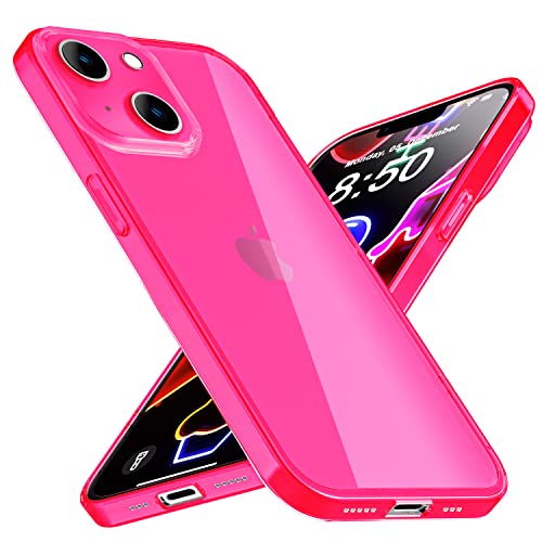 NALIA Klare Neon Silikonhülle kompatibel mit iPhone 14 Plus Hülle, Durchsichtig Bunt Leuchtend Anti-Gelb Vergilbungsfrei, Dünne Robuste Schutzhülle TPU Silikon Handyhülle Cover Bumper, Farbe:Pink NALIA Klare Neon Silikonhülle kompatibel mit iPhone 14 Plus Hülle, Durchsichtig Bunt Leuchtend Anti-Gelb Vergilbungsfrei, Dünne Robuste Schutzhülle TPU Silikon Handyhülle Cover Bumper, Farbe:Pink von NALIA