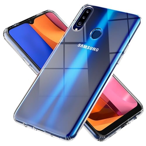 NALIA Klare Schutzhülle kompatibel mit Samsung Galaxy A20s Hülle, Transparentes Kratzfestes Hard Backcover & Silikon Bumper, Durchsichtige Kunststoff Handyhülle Phone Case, Schutz Cover Handy-Tasche von NALIA