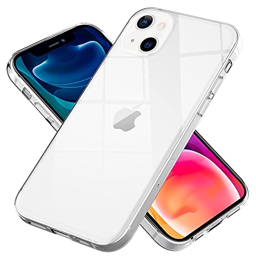 NALIA Klare Silikonhülle kompatibel mit iPhone 13 Hülle, Transparent Anti-Gelb Durchsichtig Vergilbungsfrei Crystal Clear, Dünne Schutzhülle Stoßfeste Silikon Handyhülle Cover Case Bumper Etui Weich von NALIA