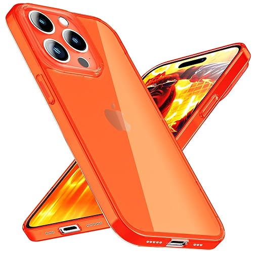 NALIA Klares Neon Silikon Case kompatibel mit iPhone 15 Pro Max Hülle, Durchsichtig Bunt Leuchtend, Kratzfest Dünn Robust Anti-Gelb Transparent Cover Slim Schutzhülle Bumper Backcover, Farbe:Orange NALIA Klares Neon Silikon Case kompatibel mit iPhone 15 Pro Max Hülle, Durchsichtig Bunt Leuchtend, Kratzfest Dünn Robust Anti-Gelb Transparent Cover Slim Schutzhülle Bumper Backcover, Farbe:Orange von NALIA