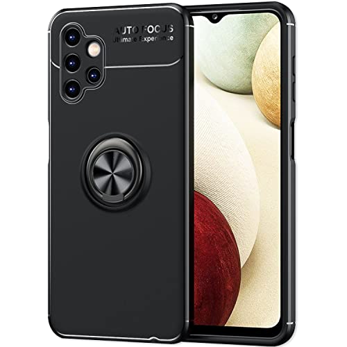 NALIA Matt-Schwarze Ringhülle kompatibel mit Samsung Galaxy A13 Hülle, 360° Ring für Standfunktion & KFZ-Halterung, Robust rutschfest Stoßfest, Silikon Case Handyhülle Schutzhülle, Farbe:Schwarz NALIA Matt-Schwarze Ringhülle kompatibel mit Samsung Galaxy A13 Hülle, 360° Ring für Standfunktion & KFZ-Halterung, Robust rutschfest Stoßfest, Silikon Case Handyhülle Schutzhülle, Farbe:Schwarz von NALIA