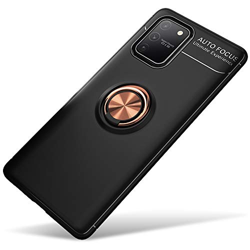 NALIA Ring Handyhülle kompatibel mit Samsung Galaxy S10 Lite Hülle, Silikon Cover mit 360-Grad Finger-Halter für magnetische KFZ-Halterung, Schutzhülle Phone Case Handy-Tasche Bumper, Farbe:Rose Gold NALIA Ring Handyhülle kompatibel mit Samsung Galaxy S10 Lite Hülle, Silikon Cover mit 360-Grad Finger-Halter für magnetische KFZ-Halterung, Schutzhülle Phone Case Handy-Tasche Bumper, Farbe:Rose Gold von NALIA