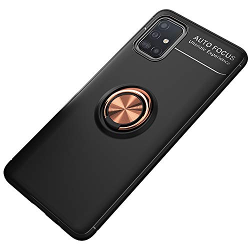 NALIA Ring Hülle kompatibel mit Samsung Galaxy A71 Handyhülle, Silikon Cover mit 360 Grad Finger-Halter für magnetische KFZ-Halterung, Schutzhülle Phone Case Handy-Tasche Etui Bumper, Farbe:Rose Gold NALIA Ring Hülle kompatibel mit Samsung Galaxy A71 Handyhülle, Silikon Cover mit 360 Grad Finger-Halter für magnetische KFZ-Halterung, Schutzhülle Phone Case Handy-Tasche Etui Bumper, Farbe:Rose Gold von NALIA