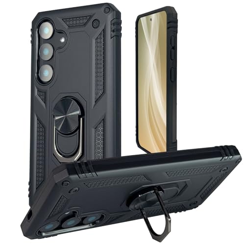 NALIA RingDefend für Samsung Galaxy S25 Hülle, Panzer Ringhülle im Militär-Stil, Schock-Resistente Schutzhülle mit 360° Drehbarem Ring, Hardcover mit Ständer und Finger-Halter, Farbe:Titan Schwarz NALIA RingDefend für Samsung Galaxy S25 Hülle, Panzer Ringhülle im Militär-Stil, Schock-Resistente Schutzhülle mit 360° Drehbarem Ring, Hardcover mit Ständer und Finger-Halter, Farbe:Titan Schwarz von NALIA