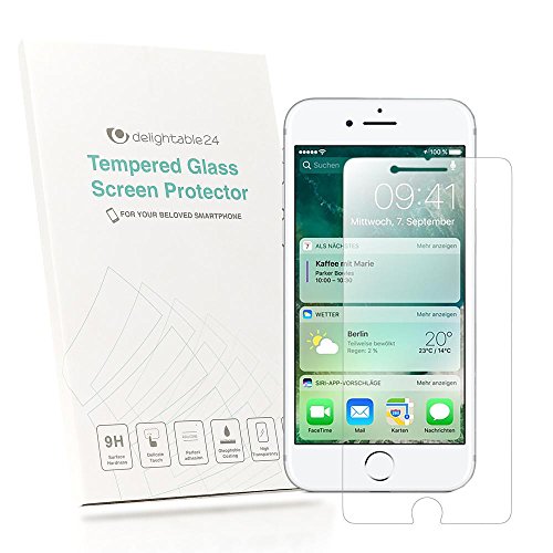 NALIA Schutzglas kompatibel mit iPhone 8 Plus / 7 Plus, 9H Glas-Schutzfolie Display-Abdeckung Hüllen-Kompatibel, Handy-Folie Schutz-Film Glasfolie, HD Screen Protector Tempered Glass - Transparent von NALIA