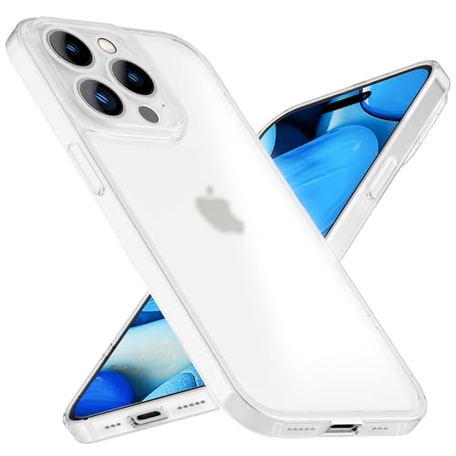 NALIA Semi-Transparent Case kompatibel mit iPhone 15 Pro Max Hülle, 0,3mm Extrem Schlankes Hardcase, Frosted Cover Matt Durchscheinend Ultra-Dünn Anti-Fingerabdruck Kratzfest Leicht, Farbe:Weiß NALIA Semi-Transparent Case kompatibel mit iPhone 15 Pro Max Hülle, 0,3mm Extrem Schlankes Hardcase, Frosted Cover Matt Durchscheinend Ultra-Dünn Anti-Fingerabdruck Kratzfest Leicht, Farbe:Weiß von NALIA