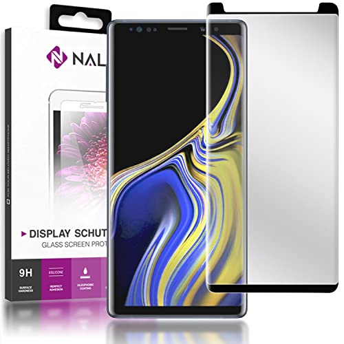 NALIA Sicht-Schutzglas kompatibel mit Samsung Galaxy Note 9, Anti Spy Blick-Schutz Glas Privacy Filter Full-Cover 9H Displayschutz-Folie, Phone Screen Protector Volle Bildschirm Display-Abdeckung von NALIA