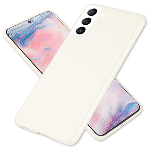 NALIA Ultra-Dünnes Hardcase kompatibel mit Samsung Galaxy S22 Plus Hülle, Anti-Fingerabdruck Seidig-Matt rutschfest Extra-Leicht 0,5mm Schlank, Harte Schutzhülle Handyhülle Ultra-Slim, Farbe:Weiß von NALIA