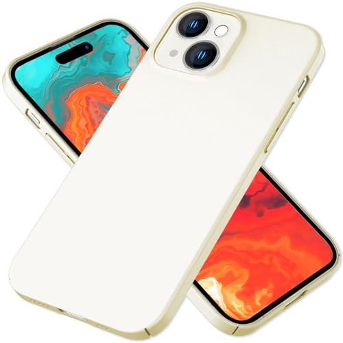 NALIA Ultra-Dünnes Hardcase kompatibel mit iPhone 15 Hülle, Ultra-Slim Anti-Fingerabdruck Seidig-Matt rutschfest Extra-Leicht 0,5mm Schlank, Harte Schutzhülle Handyhülle Thin Cover, Farbe:Creme Beige NALIA Ultra-Dünnes Hardcase kompatibel mit iPhone 15 Hülle, Ultra-Slim Anti-Fingerabdruck Seidig-Matt rutschfest Extra-Leicht 0,5mm Schlank, Harte Schutzhülle Handyhülle Thin Cover, Farbe:Creme Beige von NALIA