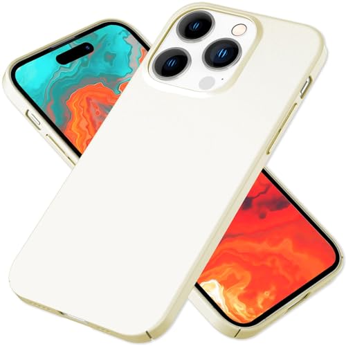 NALIA Ultra-Dünnes Hardcase kompatibel mit iPhone 15 Pro Max Hülle, Ultra-Slim Anti-Fingerabdruck Seidig-Matt rutschfest Extra-Leicht 0,5mm Schlank, Harte Schutzhülle Handyhülle, Farbe:Creme Beige NALIA Ultra-Dünnes Hardcase kompatibel mit iPhone 15 Pro Max Hülle, Ultra-Slim Anti-Fingerabdruck Seidig-Matt rutschfest Extra-Leicht 0,5mm Schlank, Harte Schutzhülle Handyhülle, Farbe:Creme Beige von NALIA