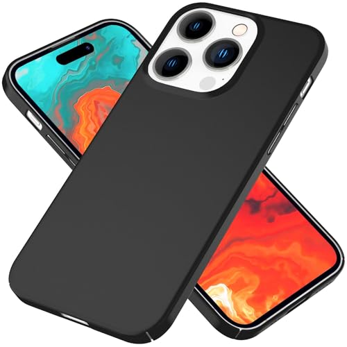 NALIA Ultra-Dünnes Hardcase kompatibel mit iPhone 15 Pro Max Hülle, Ultra-Slim Anti-Fingerabdruck Seidig-Matt rutschfest Extra-Leicht 0,5mm Schlank, Harte Schutzhülle Handyhülle, Farbe:Schwarz NALIA Ultra-Dünnes Hardcase kompatibel mit iPhone 15 Pro Max Hülle, Ultra-Slim Anti-Fingerabdruck Seidig-Matt rutschfest Extra-Leicht 0,5mm Schlank, Harte Schutzhülle Handyhülle, Farbe:Schwarz von NALIA