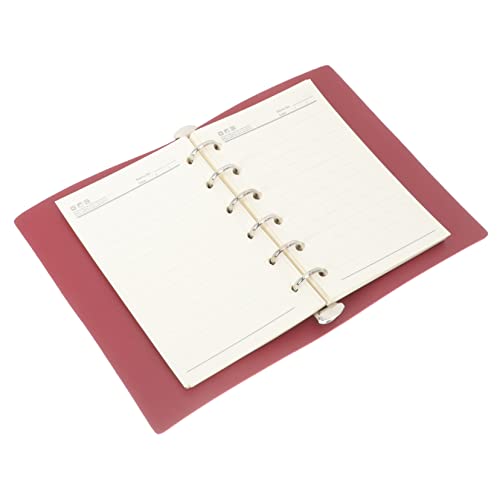 NAMOARLY 1 Satz Einband Für Loseblatt-notizbücher Abdeckung Notizblock Bindemittel Kleines Notizbuch Rosa Korkplatte Umschlag Eines Schnellhefters Notizbuch Binder Schulversorgung Pu von NAMOARLY