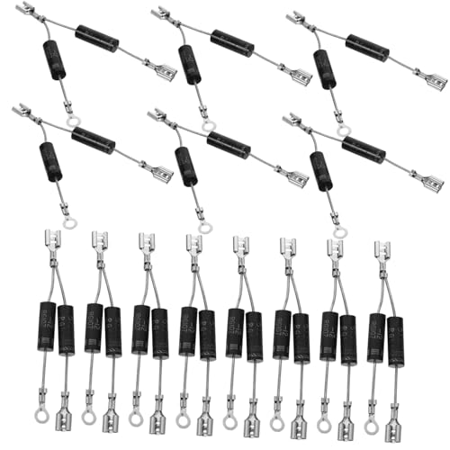 NAMOARLY 10-teiliges Set Mikrowellenherddioden Ersatz Unidirektionaler Bidirektionaler Dioden Hochspannungsdiode Für Ofenteile von NAMOARLY