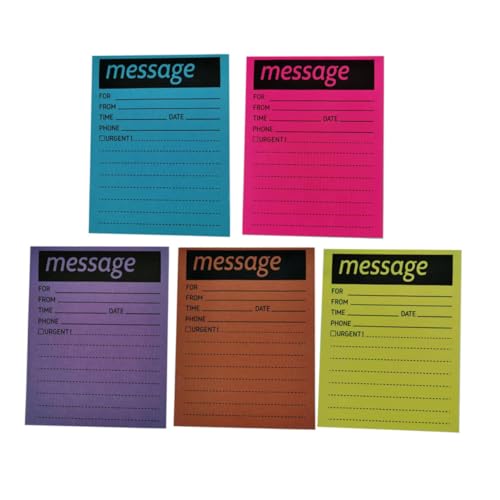 NAMOARLY 5 Nachrichten Pad klein tägliches notizbuch Selbstklebend Aufklebernote Pads Hausbedarf Tragbare Notizblöcke Aufkleber für Büronotizen Notizblöcke für den täglichen Gebrauch Papier von NAMOARLY