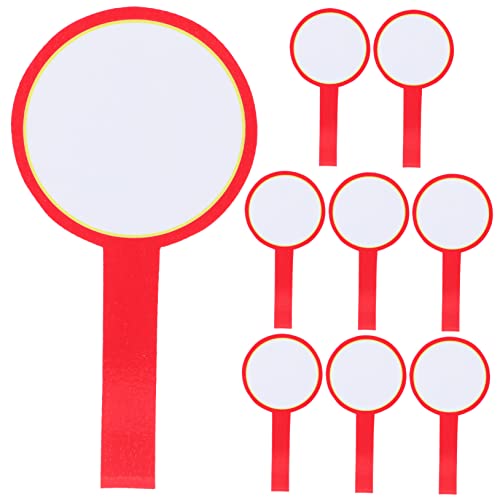 NAMOARLY 8 Stück Anzeigetafel für die Abstimmung write board referee Kreidetafel the scorecard Punktzahl Weiße Brettstifte Whiteboard Anzeigetafel in der Hand Anzeigetafel für Spiele PVC von NAMOARLY
