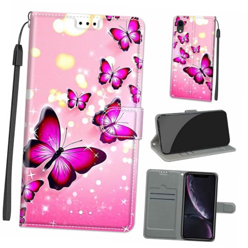 NAMOARLY Hülle Karten Halter Card Holder Stoßfest stoßschutz kartenhalter Telefon lackierte Schale Telefon schutzhülle bemalte Handyhülle Telefon Anti-Fall-Schale Handy-Fallschutz von NAMOARLY