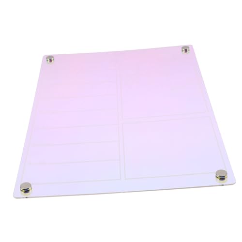 NAMOARLY Magnetische Schreibtafel schreibtafel write board magnetische whiteboard Planungstafel wischen Planke kühlschrank Planertafel trocken abwischbar Message Board Acryl Colorful von NAMOARLY