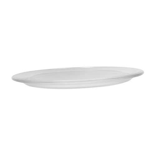 NAMOARLY Mikrowellenplatte 27 cm Glas-Drehteller hitzebeständig leicht zu reinigen Mikrowellenzubehör von NAMOARLY