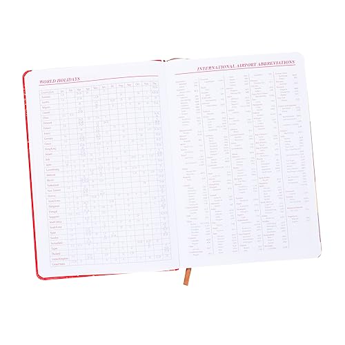 NAMOARLY Multifunktions-Planer-Organizer Tagespläne Planerbuch 2023 Terminkalender 2023 Notizbuch akademisch write board büroartikel terminbuch Bürobedarf Planer Juni 2022-2023 Papier rot von NAMOARLY