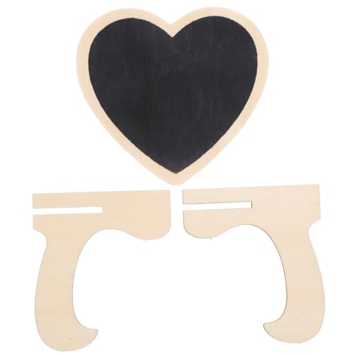 NAMOARLY Schilder für Nachrichtentafeln mini kreidetafeln Mini-Kreidetafel Tischkreidetafel löschbare Tafel Planke Etikett Mini-Whiteboard Message Board kleine Tafelzeichen hölzern Black von NAMOARLY