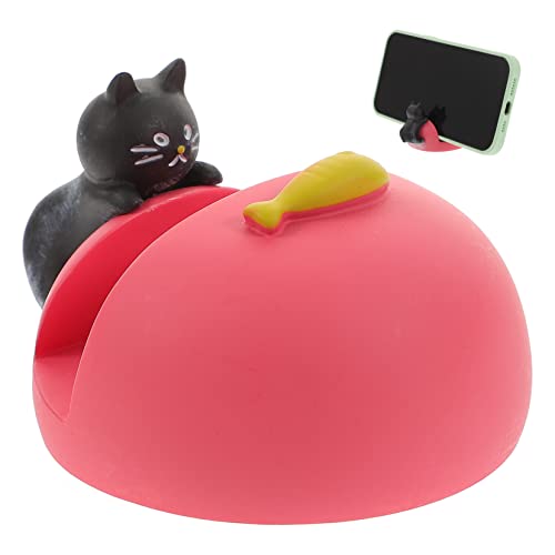 NAMOARLY Tierische Handy Halterung Desktop - Cartoon-telefonhalterung Stand Montiert Schreibtisch Telefonständer Katzen Telefonhalter Desktop-Telefon-Support Handyständer Harz Rot NAMOARLY Tierische Handy Halterung Desktop - Cartoon-telefonhalterung Stand Montiert Schreibtisch Telefonständer Katzen Telefonhalter Desktop-Telefon-Support Handyständer Harz Rot von NAMOARLY