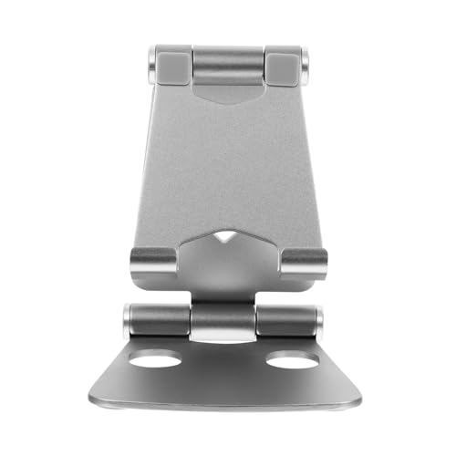 NAMOARLY handyhalter Multifunctional Phone Holder Handy aufsteller Hands- Phone Stand Halterung für Handy klappbare Telefonhalterung kreativer Telefonständer Aluminiumlegierung Silver von NAMOARLY