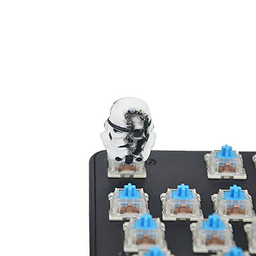 Death Star Imperial Stormtrooper Mechanische Tastatur-Tastenkappe Persönlichkeit Keycap DIY Handmade Keycap Artisan Keycap (Cherry Switches) (Imperial Stormtrooper) von NANA