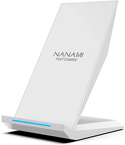 NANAMI Wireless Charger - Induktive Ladestation für iPhone 15 14 13 12 pro 12 11 XS Max XR X 8 Plus, kabelloses Ladegerät Qi Phone Charger Handy ladestation Schnell für Samsung Galaxy S24 S23 S22 S21 von NANAMI