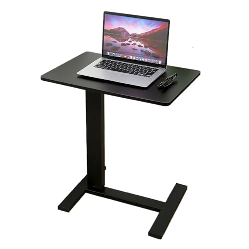 Adjustable Overbed Bedside Table with Wheels, Hospital and Home Use Movable Overbed Table Pneumatic Mobile Standing Laptop Desk Rolling Computer Cart,Black 60 * 40cm Adjustable Overbed Bedside Table with Wheels, Hospital and Home Use Movable Overbed Table Pneumatic Mobile Standing Laptop Desk Rolling Computer Cart,Black 60 * 40cm von NANGELRN