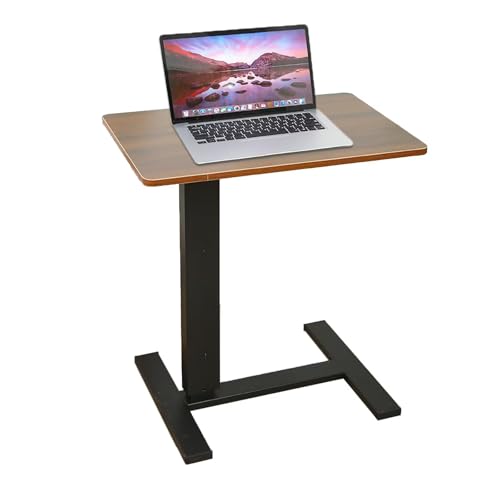 Adjustable Overbed Bedside Table with Wheels, Hospital and Home Use Movable Overbed Table Pneumatic Mobile Standing Laptop Desk Rolling Computer Cart,Walnut 60 * 40cm Adjustable Overbed Bedside Table with Wheels, Hospital and Home Use Movable Overbed Table Pneumatic Mobile Standing Laptop Desk Rolling Computer Cart,Walnut 60 * 40cm von NANGELRN