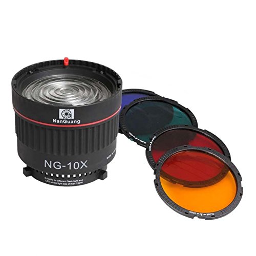 Nanguang Fresnel Linse NG-10x stufenlos 10-40º Spot mit Bowens-Anschluß Nanguang Fresnel Linse NG-10x stufenlos 10-40º Spot mit Bowens-Anschluß von NANGUANG