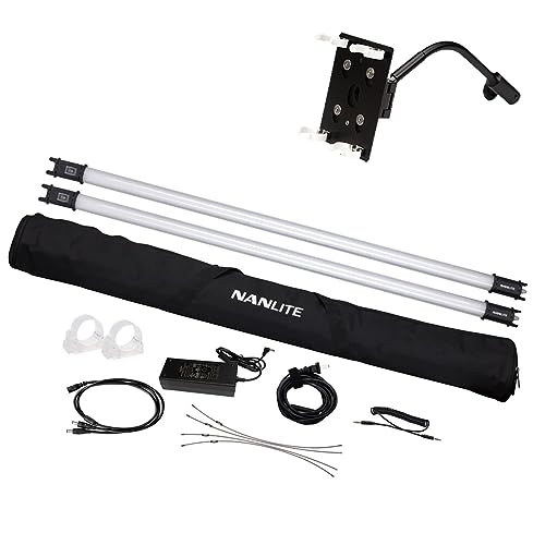 NANLITE PavoTube II 30C 2Kit - 2x LED-Farb-Effektleuchten, Röhrenform, Weißes & Farbiges Licht, Spezialeffekte, Dimmbar, Bluetooth-Steuerung, Akku- oder Netzbetrieb, Kamerabeleuchtung NANLITE PavoTube II 30C 2Kit - 2x LED-Farb-Effektleuchten, Röhrenform, Weißes & Farbiges Licht, Spezialeffekte, Dimmbar, Bluetooth-Steuerung, Akku- oder Netzbetrieb, Kamerabeleuchtung von NANLITE