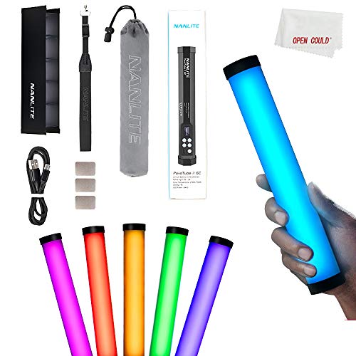 Nanlite PavoTube II 6C LED RGB Light Tube Portable Handheld Photography Lighting Stick CCT Mode Photos Video Soft Light with Nanlite PavoTube II 6C Dedicated Egg Crate Grid von NANLITE