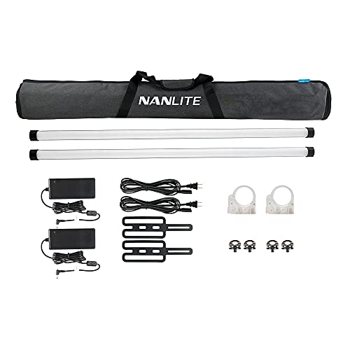 NANLITE Set mit 2 Röhren RGB II DMX Akku von NANLITE