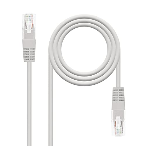 NANOCABLE 10.20.0401-L150 - Ethernet-Netzwerkkabel RJ45 Cat.6 UTP, AWG24, 100% Kupfer, Grau, Patchkabel 1,5 m von NANOCABLE