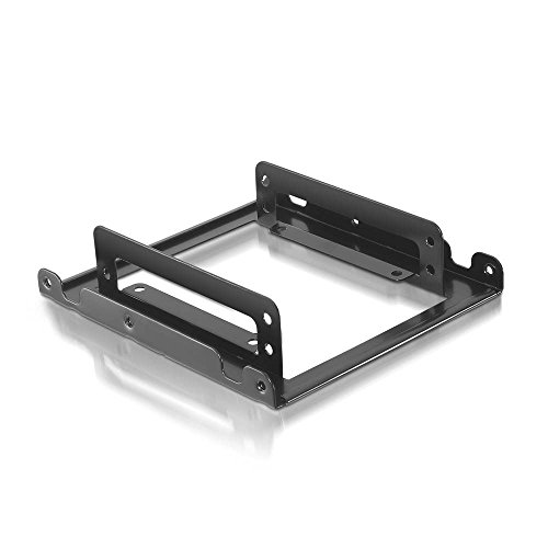 NanoCable 10.99.0002 - 3,5 "Metalladapter zum Einbau von 2 2,5" Festplatten in Computer, schwarz NanoCable 10.99.0002 - 3,5 "Metalladapter zum Einbau von 2 2,5" Festplatten in Computer, schwarz von NANOCABLE
